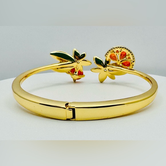 $129 KATE SPADE 🍊Sweet Citrus Hinge Cuff - Picture 5 of 5